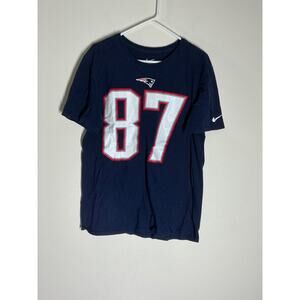 Rob Gronkowski Shirt Adult Large Navy New England Patriots Nike Air Tee Mens